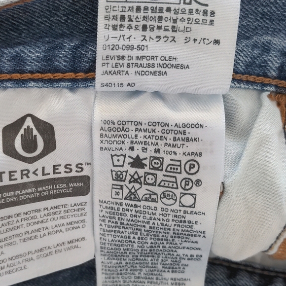 LEVI'S | 501 Original Denim Shorts Light Wash Cut Off, Blue, Womens Size 27 - Picture 8 of 10